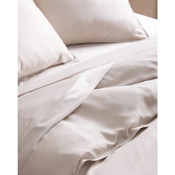 Quince Bamboo Duvet Cover - King/Cal King Sand - Picture 6 of 7